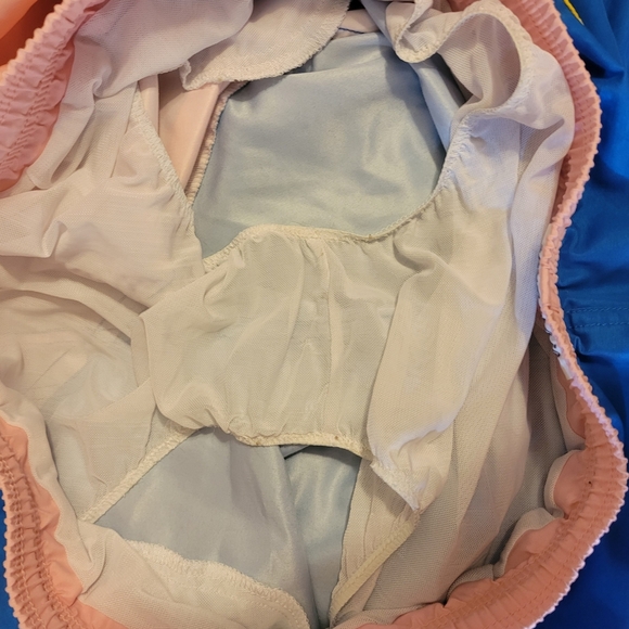 Maamgic Stylish Blue and Pink Men's Swim Trunks. Size XL - Picture 4 of 5